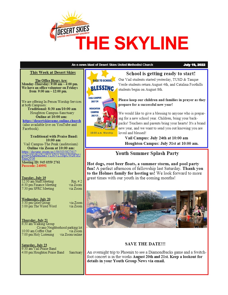 Newsletters Archives – Desert Skies United Methodist Church